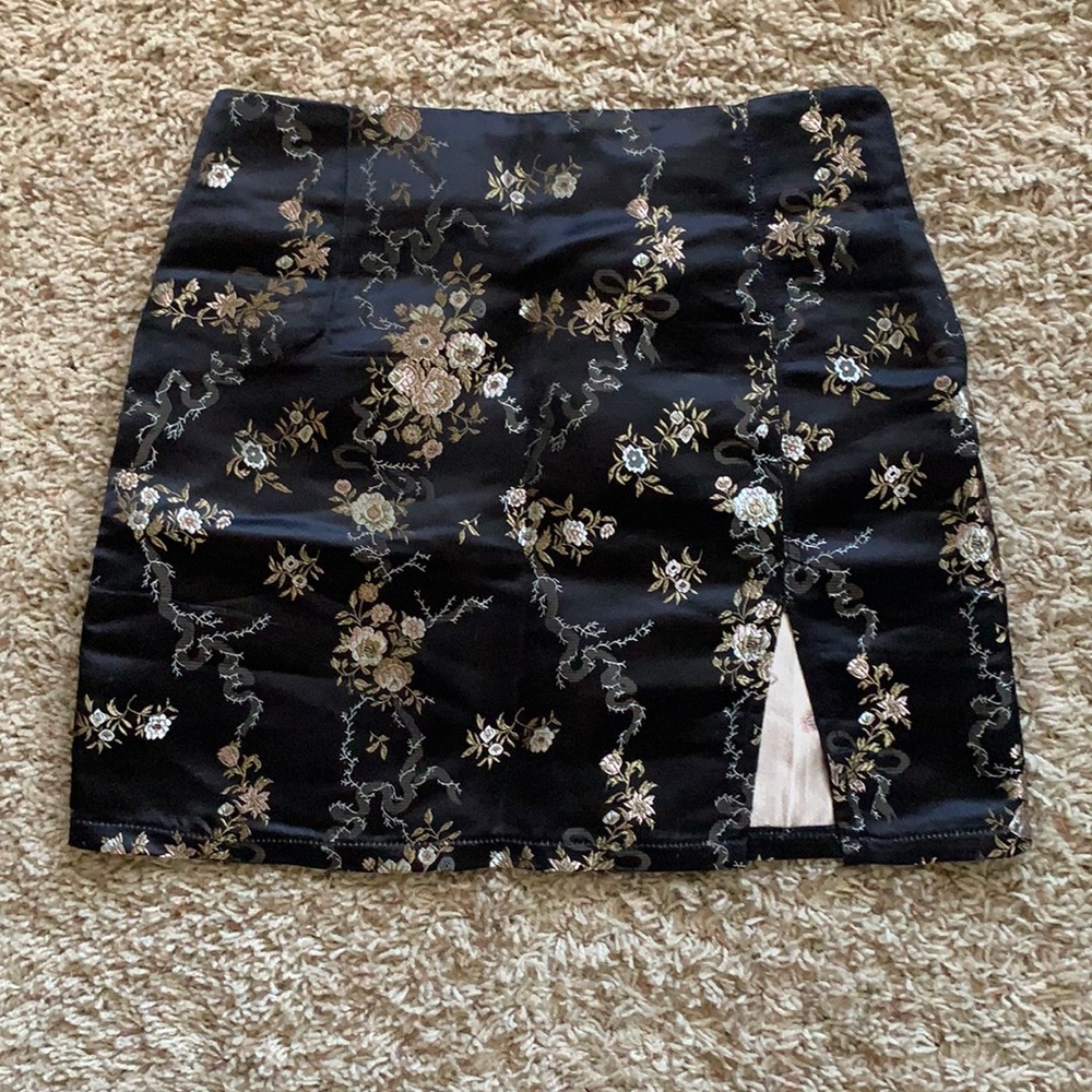 Princess Polly satin mini skirt